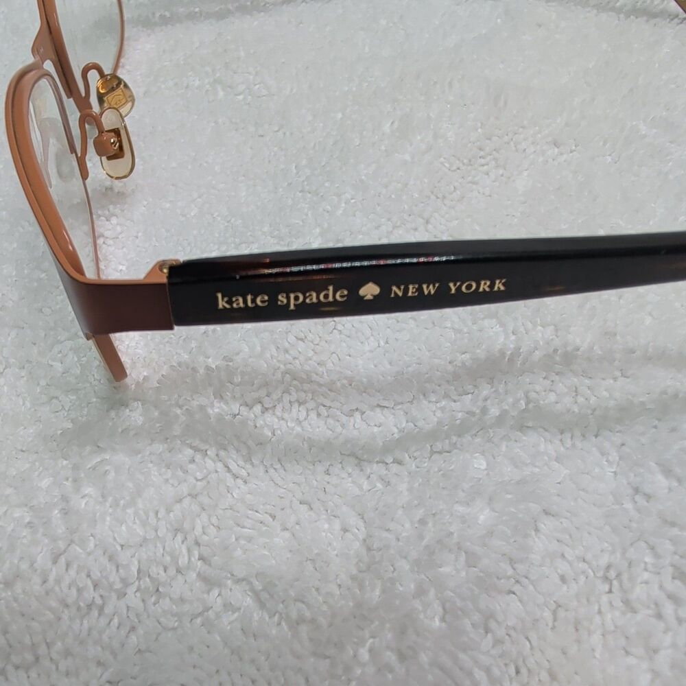 Kate Spade Eyeglasses Ambrosette Bronze Tortoise Brown Polka Dot 54 17 135 - Picture 4 of 6
